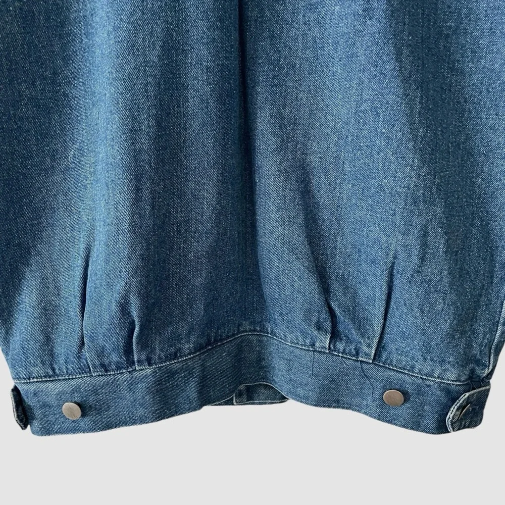 Vintage Sergio Valente Long Denim Jacket 3/4 Sleeve - Picture 7 of 16